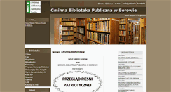 Desktop Screenshot of biblioteka.borow.pl