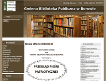 Tablet Screenshot of biblioteka.borow.pl